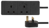 UK Extension Lead Cable Electric Mains Power 1 2 3 4 6 8 10 Gang Way Plug Socket