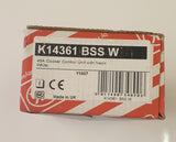 MK Edge Brushed Steel Cooker Switch & Socket MK K14361 BSS W Premium Edge Switch
