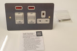 MK Edge Brushed Steel Cooker Switch & Socket MK K14361 BSS W Premium Edge Switch